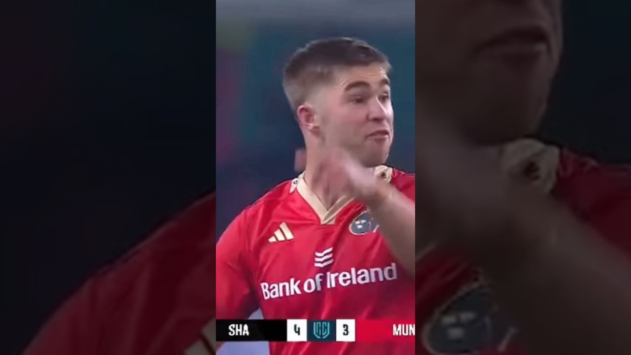 Full clip of Jack Crowley loosing his mind and Jayden Hendriks winking #rugby