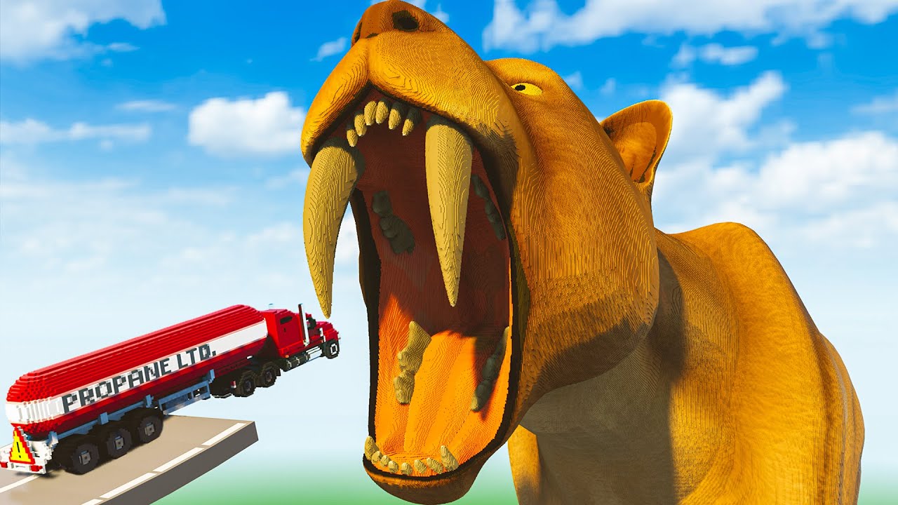 Cars vs Saber Tooth Tiger | Teardown