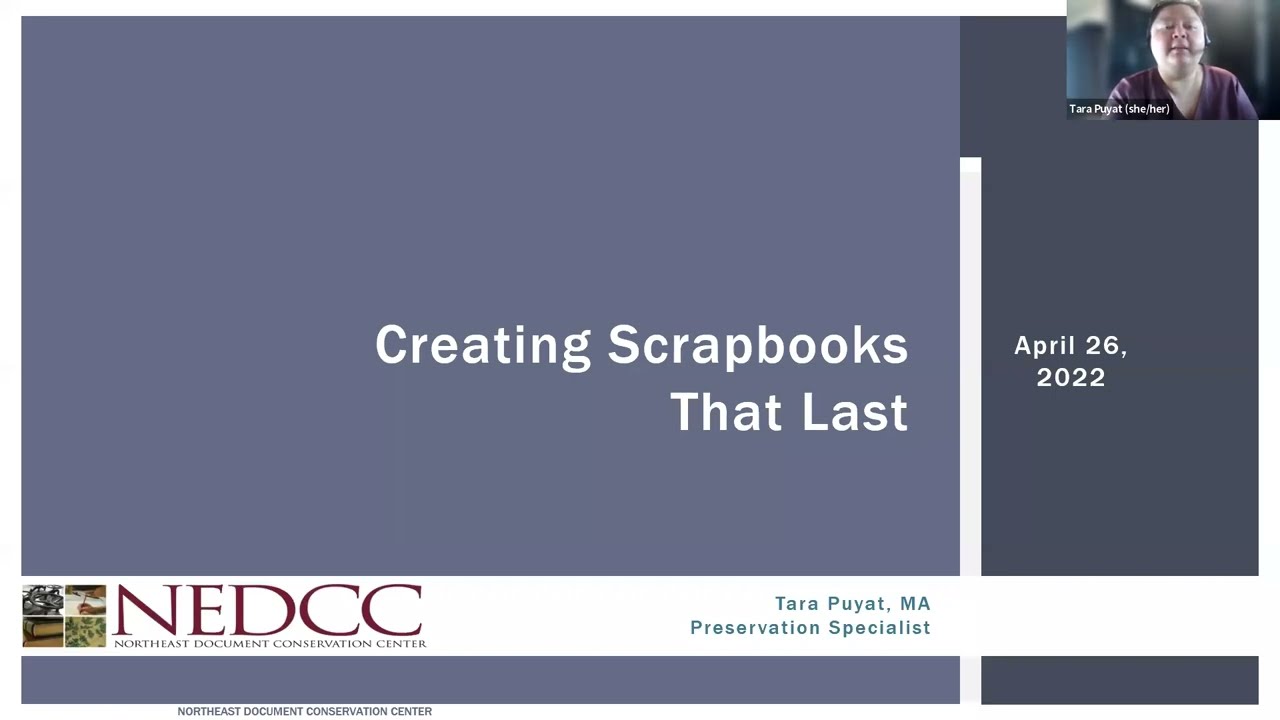 Creating Scrapbooks that Last 4/26/22