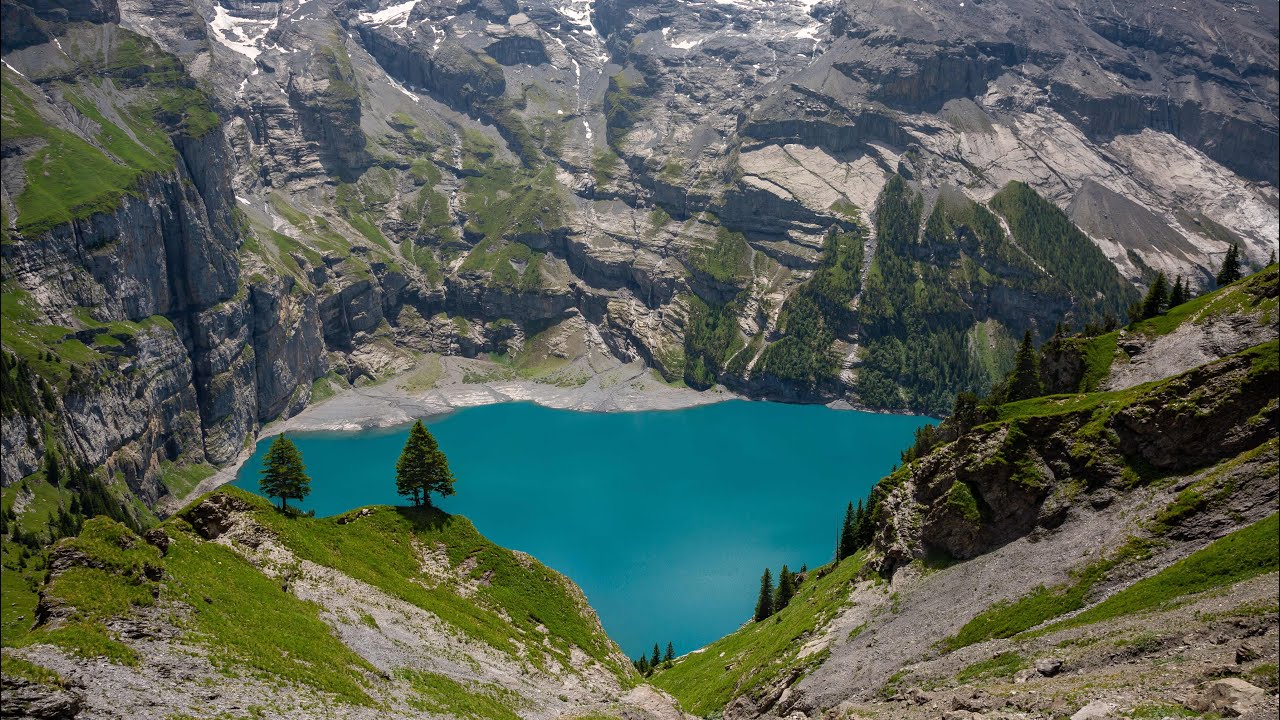 Oeschinensee Switzerland | stunning views  (DJI Mini 2)