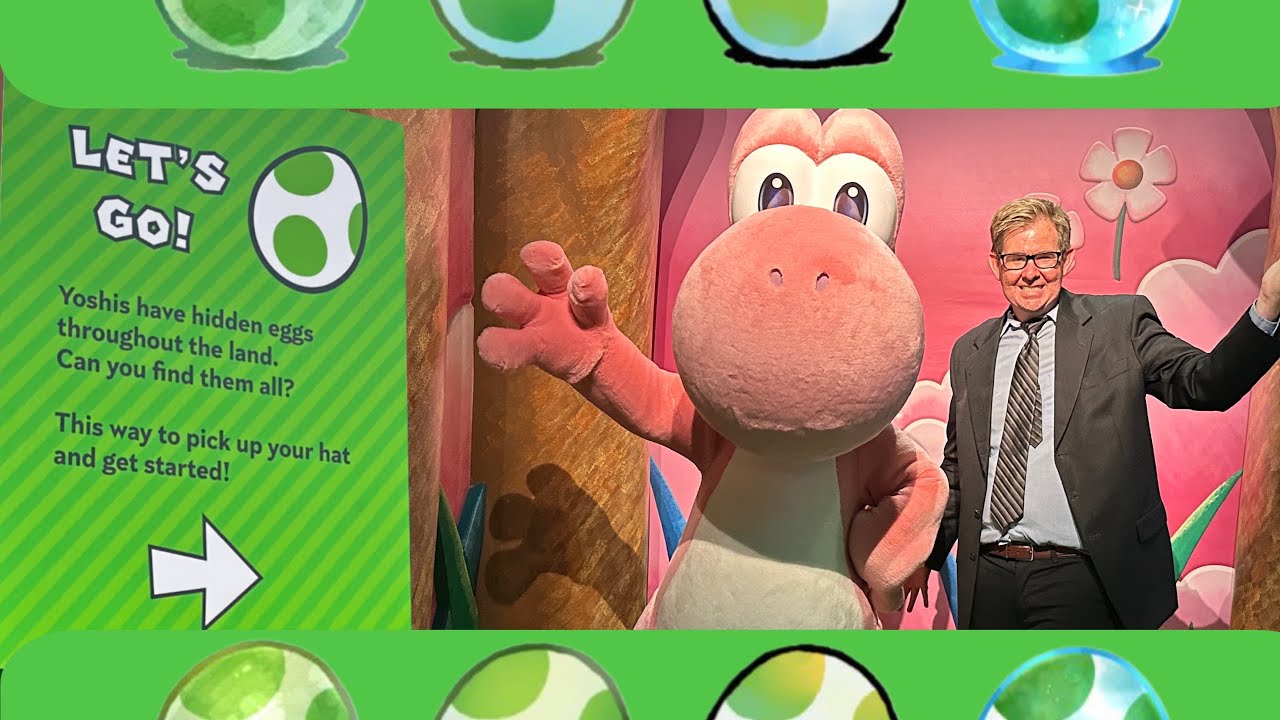Yoshi Egg-Hunt Super Nintendo World Universal Studios Hollywood Fan Fest