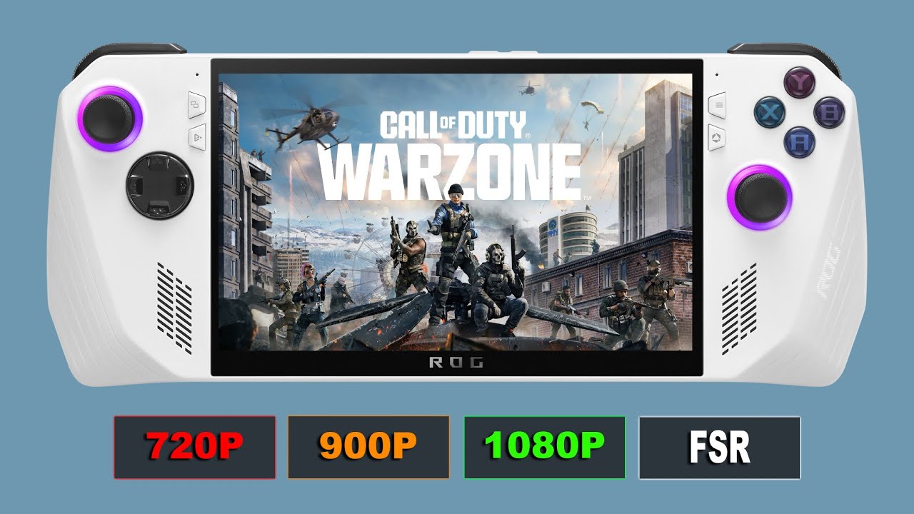 ROG ALLY | Warzone Season 4 Performance Review / Benchmark 1080P, 900P, 720P 2025