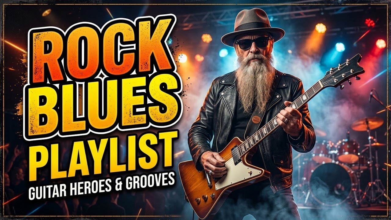 Best Blues Rock Classics | Led Zeppelin, Jimi Hendrix, Stevie Ray Vaughan