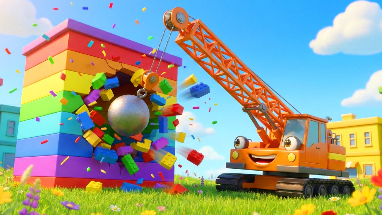 Platz da, die Abrissbirne kommt! 🏗️ | Baustellen-Lied f&uuml;r Kinder 🧱