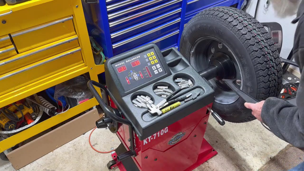 Я купил балансировочный станок для проверки калибровки шин — Katool KT-710G #автомобиль #шины #ka...