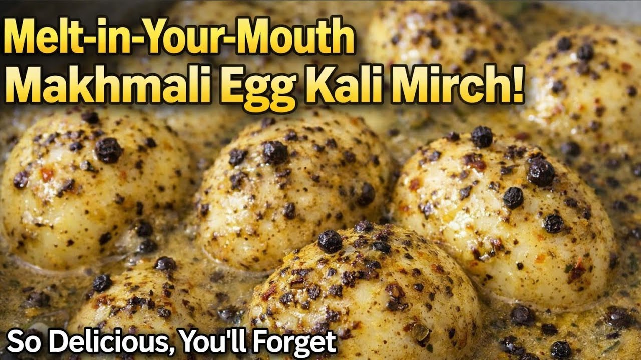 मखमली Egg 🥚 काली मिर्च का स्वाद ऐसा कि हर बाइट में क्रीमी और मसालेदार मज़ा! 😋