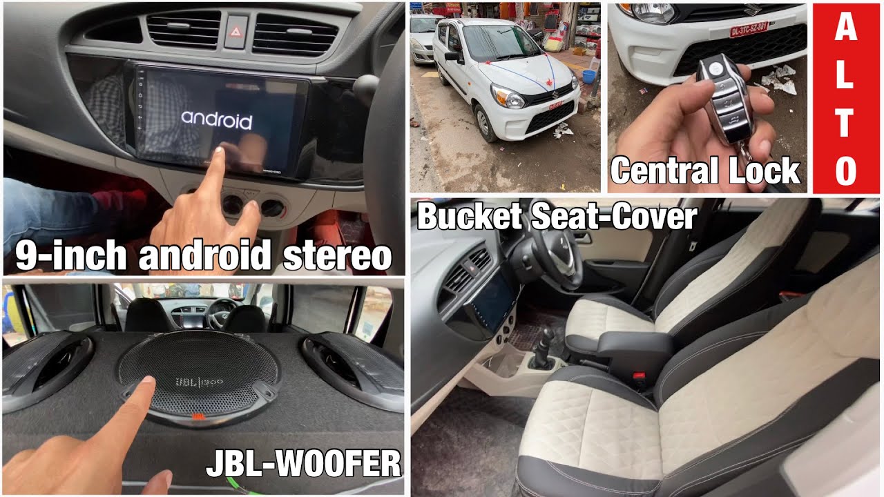 वाह भाई 50 हज़ार में पूरी CAR Modified करदी👏9-inch Android stereo|JBL COMPONENT|ALTO FULLY MODIFIED