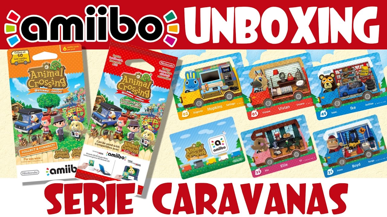 UNBOXING TARJETAS SERIE CARAVANAS - ANIMAL CROSSING NEW LEAF WELCOME AMIIBO CARDS