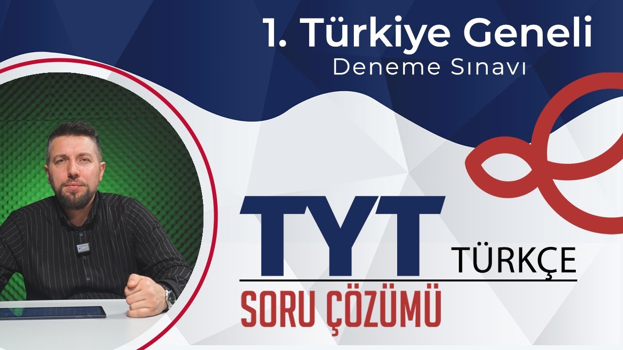 2024-2025 1. Türkiye Geneli Deneme Sınavı TYT Türkçe Video Çözümlü Cevap Anahtarı