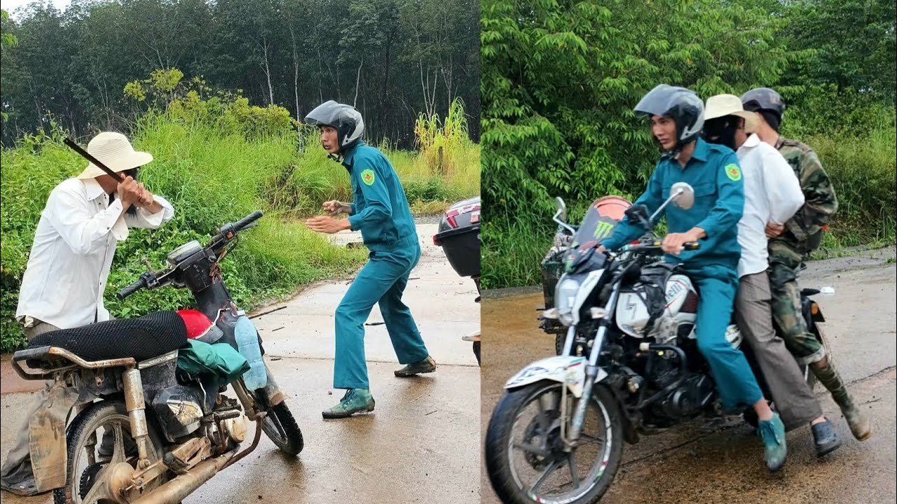 Police stopped a man who used money to lure two girls and then kidnapped them to the border.