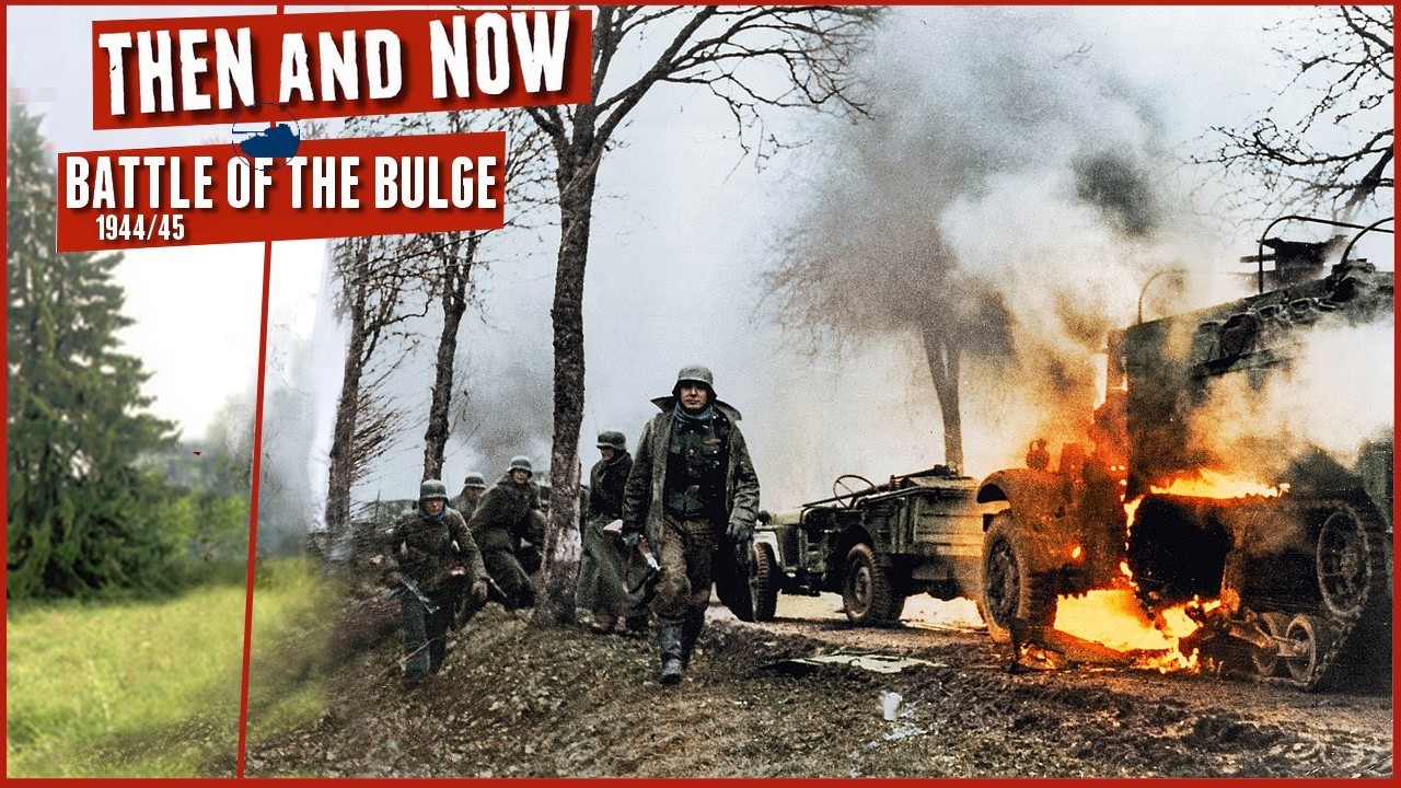 Rare Battle of the Bulge film - Then and Now - No pictures.