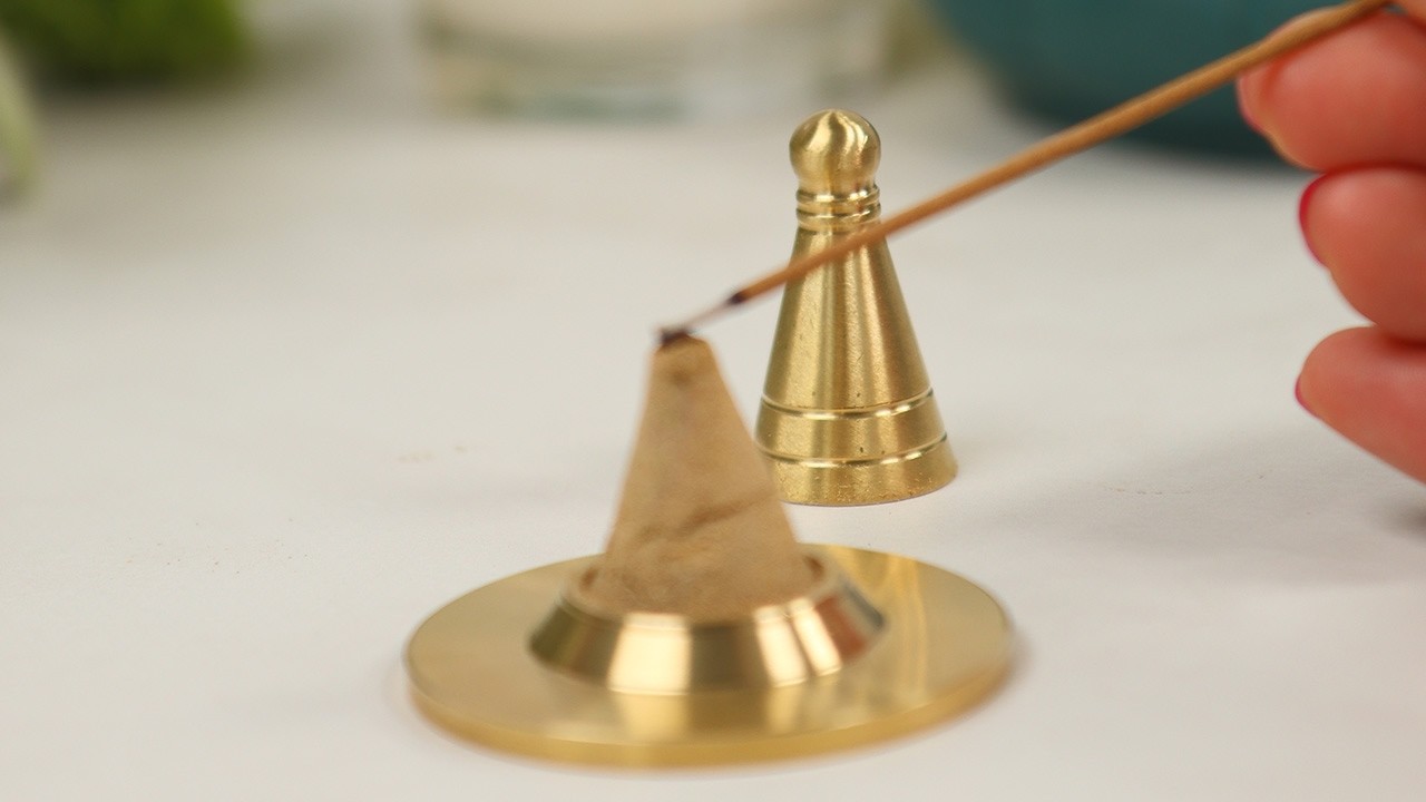 Make your own incense cone with our brass incense cone mold