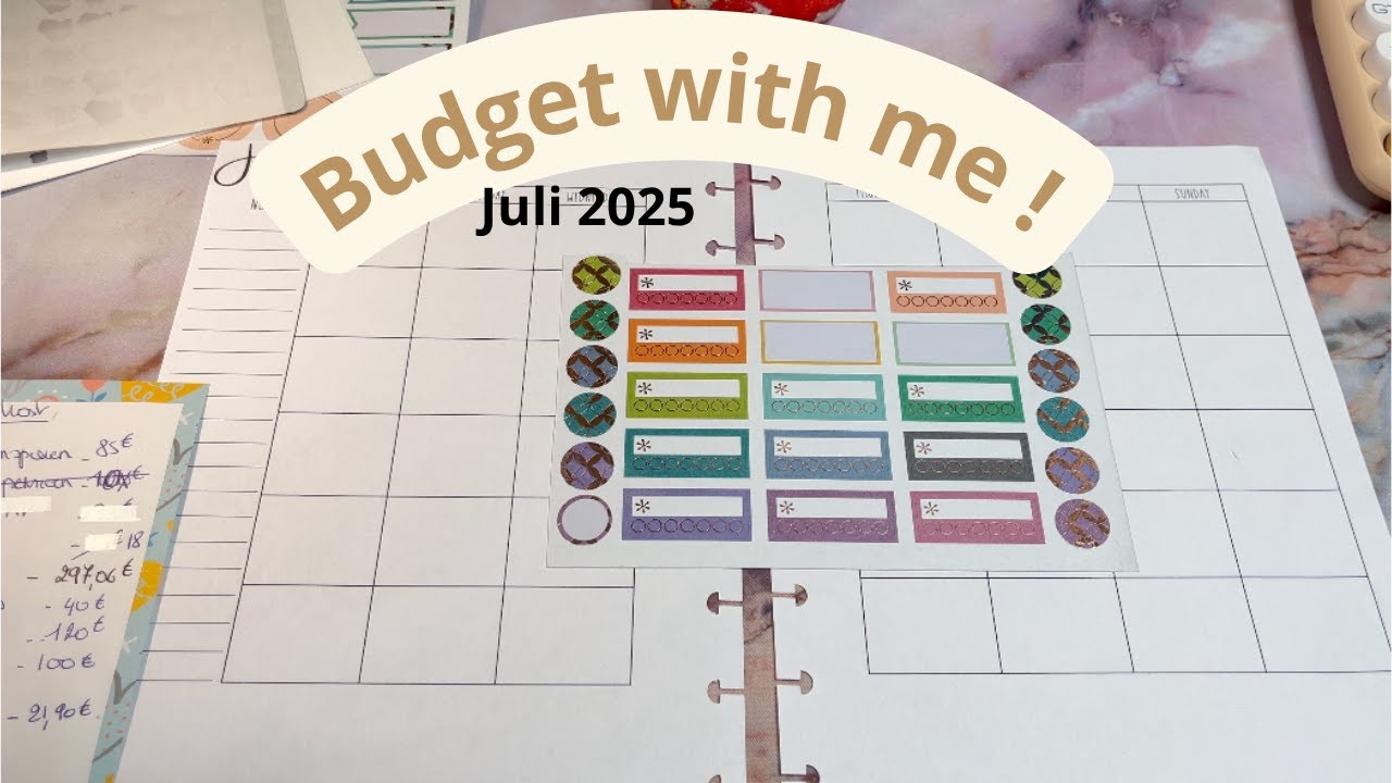 Budget with me I Juli 2025 I Euro