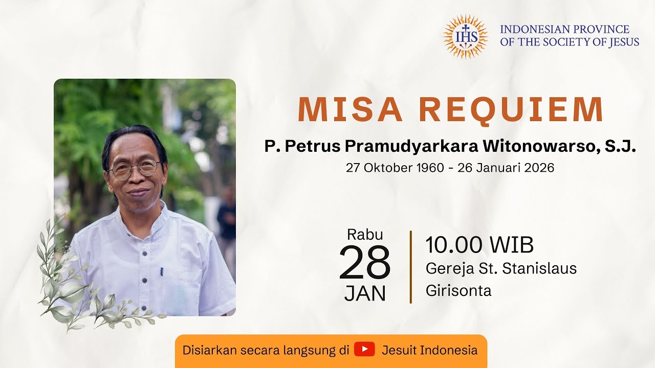 Misa Requiem P. Petrus Pramudyarkara Witonowarso, S.J.
