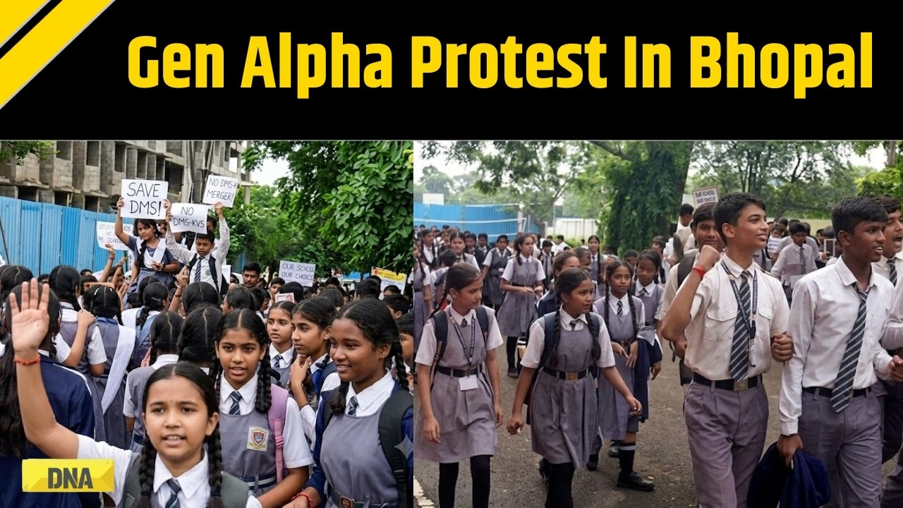 Bhopal Protest: School Students Oppose Regional School- Kendriya Vidyalaya Merger