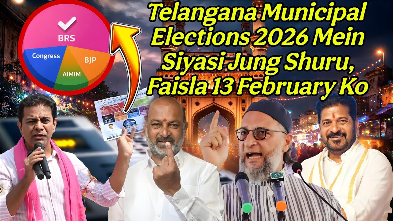 Telangana Municipal Elections 2026 Mein Voting Shuru Shehri Siyasat Ki Jung Ka Aaghaz Aur HYDRAA