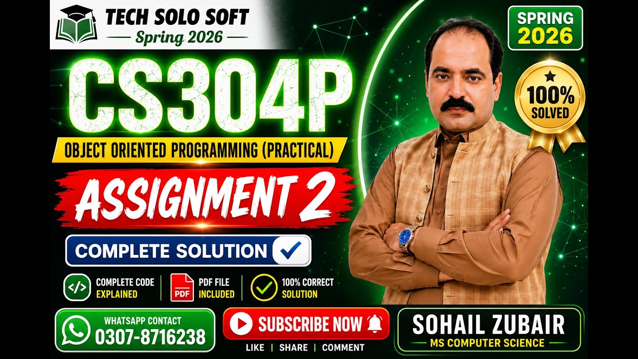 CS304P Assignment 2 Solution Spring 2026 | Object Oriented Programming Practical | 100% Solved |