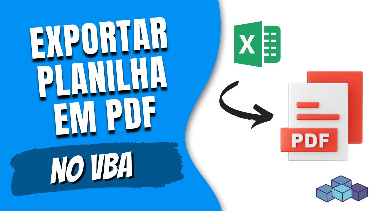 Como exportar planilha em PDF | VBA