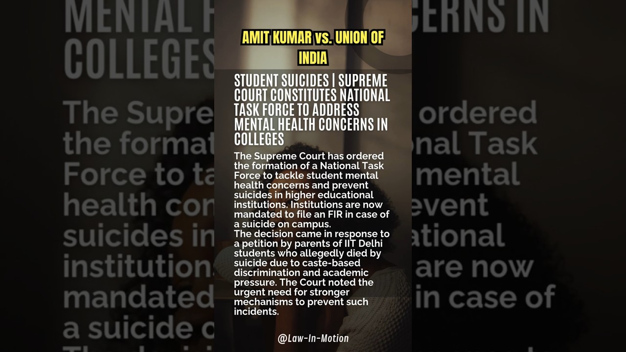 Supreme Court TAKES DRAMATIC ACTION on Student Mental Health! 
