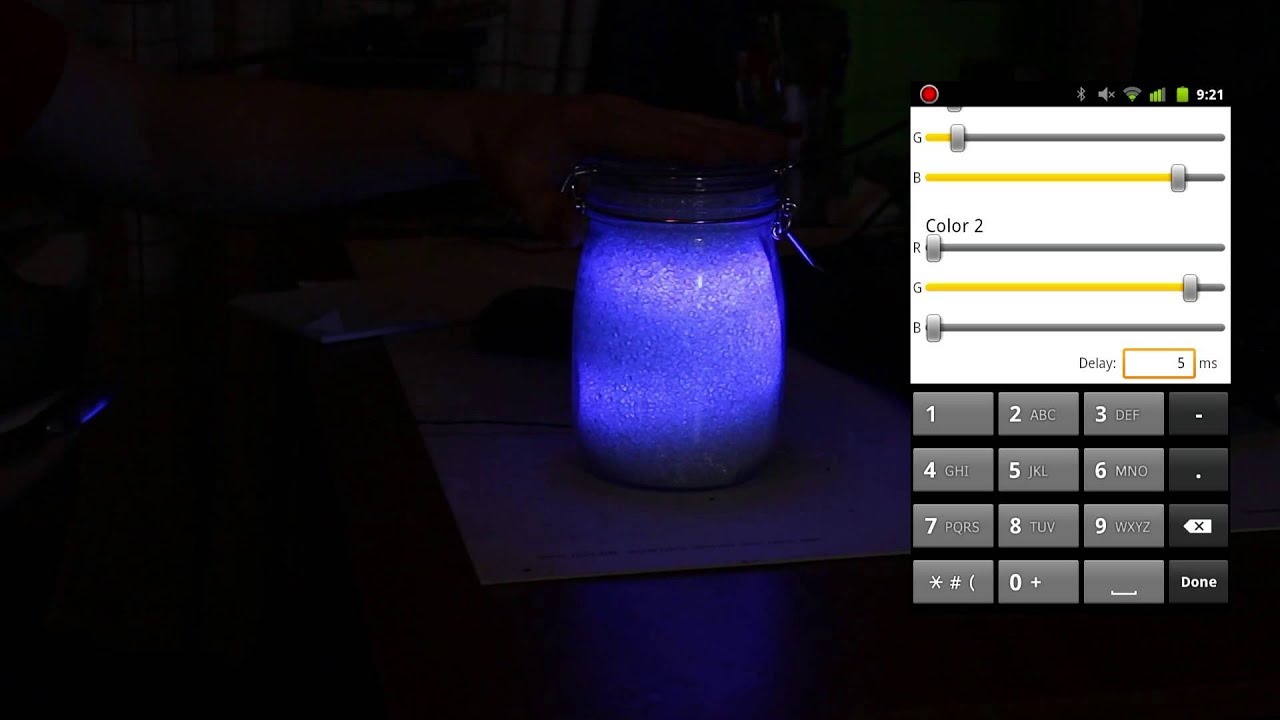 SmartJar - Bluetooth Controllable Mood Lamp