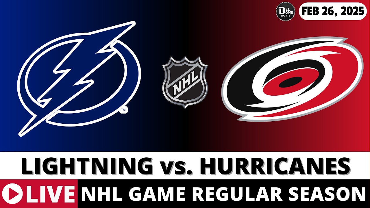 TAMPA BAY LIGHTNING VS CAROLINA HURRICANES 🏒 NHL Game Score Radio Play-by-Play