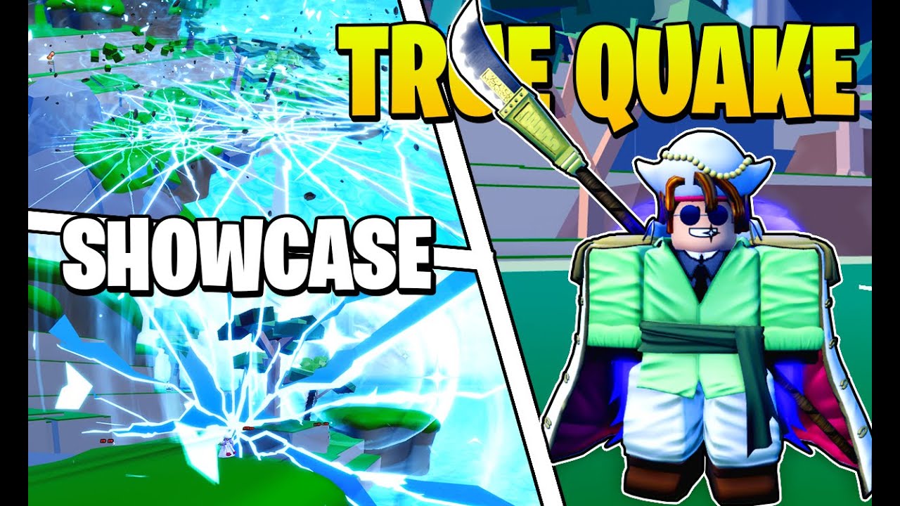 MUITO FORTE!!! SHOWCASE DA NOVA TRUE QUAKE NO ONE FRUIT SIMULATOR - ROBLOX
