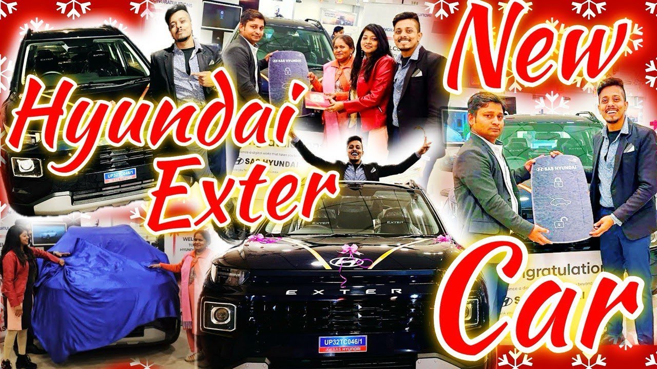 New Car | First Look of our Hyundai Exter | 4 wheel |Car Vlog| #HyundaiExter#NewCar#Vlog#compactsuv🚗