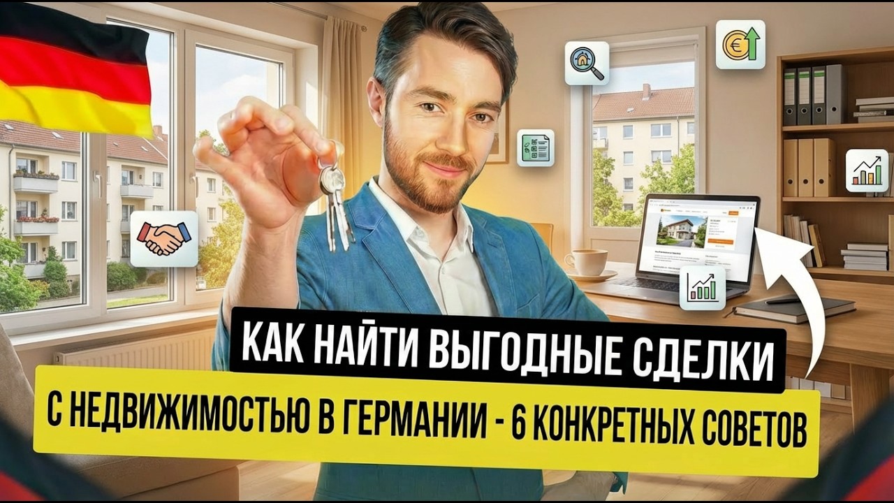 КАК НАЙТИ ВЫГОДНЫЕ СДЕЛКИ С НЕДВИЖИМОСТЬЮ В ГЕРМАНИИ -  6 КОНКРЕТНЫХ СОВЕТОВ