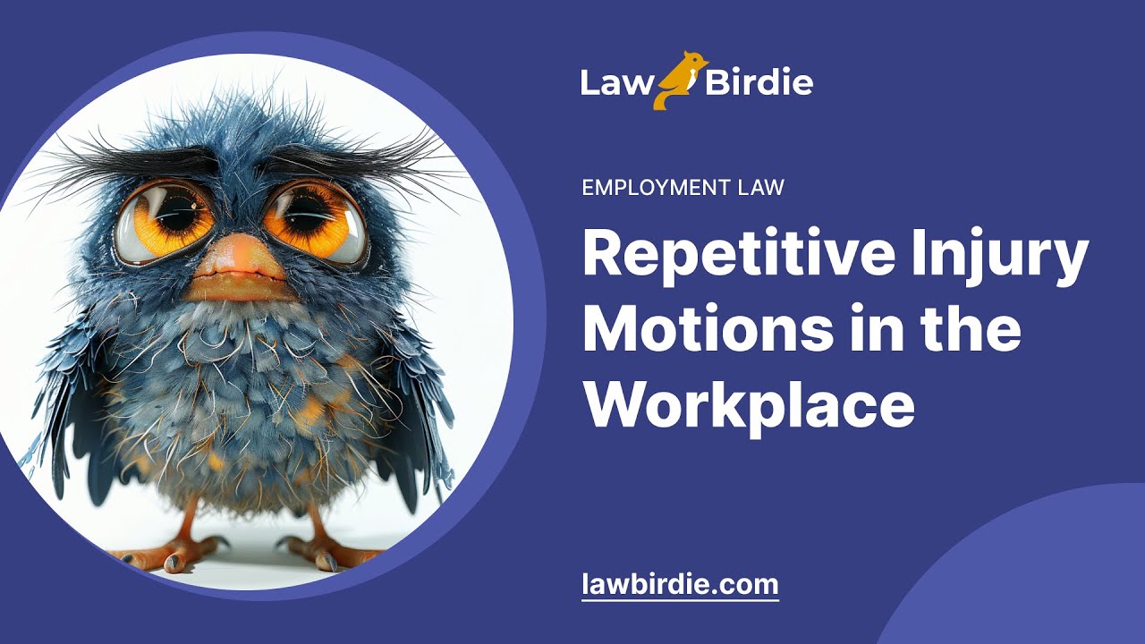 Repetitive Injury Motions in the Workplace - Essay Example