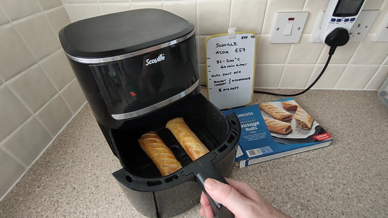 Scoville 4.3L Air Fryer & sausage rolls