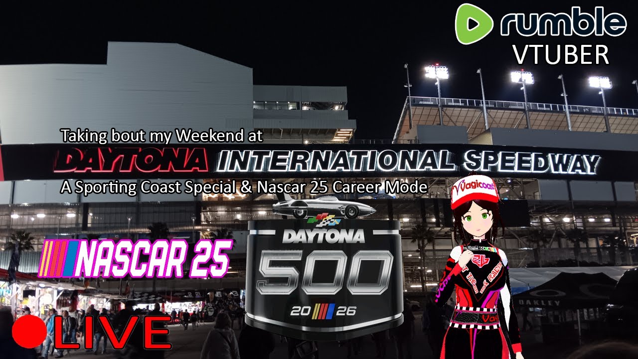 (VTUBER) - Showing my time at Daytona International Speedway for my first Daytona 500 - RUMBLE