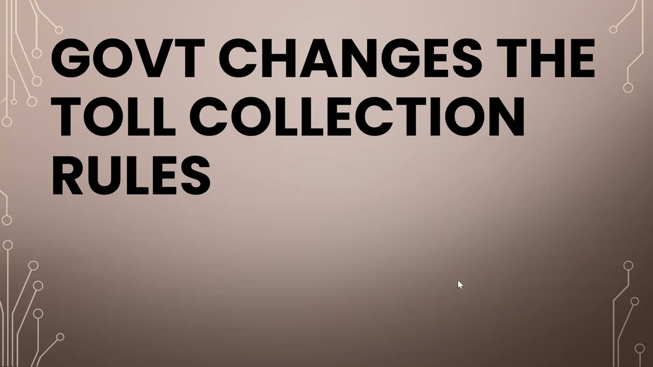 New Toll Collection Rules: GNSS vs Fastag - Vehicles Exempt from Paying Toll !!