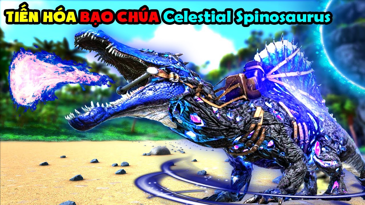 ARK: Primal Fear #46 TIẾN HÓA BẠO CHÚA Celestial Spinosaur THUÊ ANH GIÚP FARM Artifacts - TÝ TIỀN TỈ