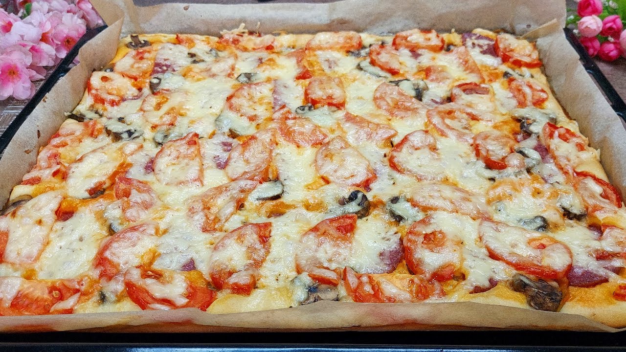 ПИЦЦА за 5 Минут +Выпечка. Без Хлопот! Без Дрожжей! Вкуснейшая Быстрая Пицца на Жидком тесте.