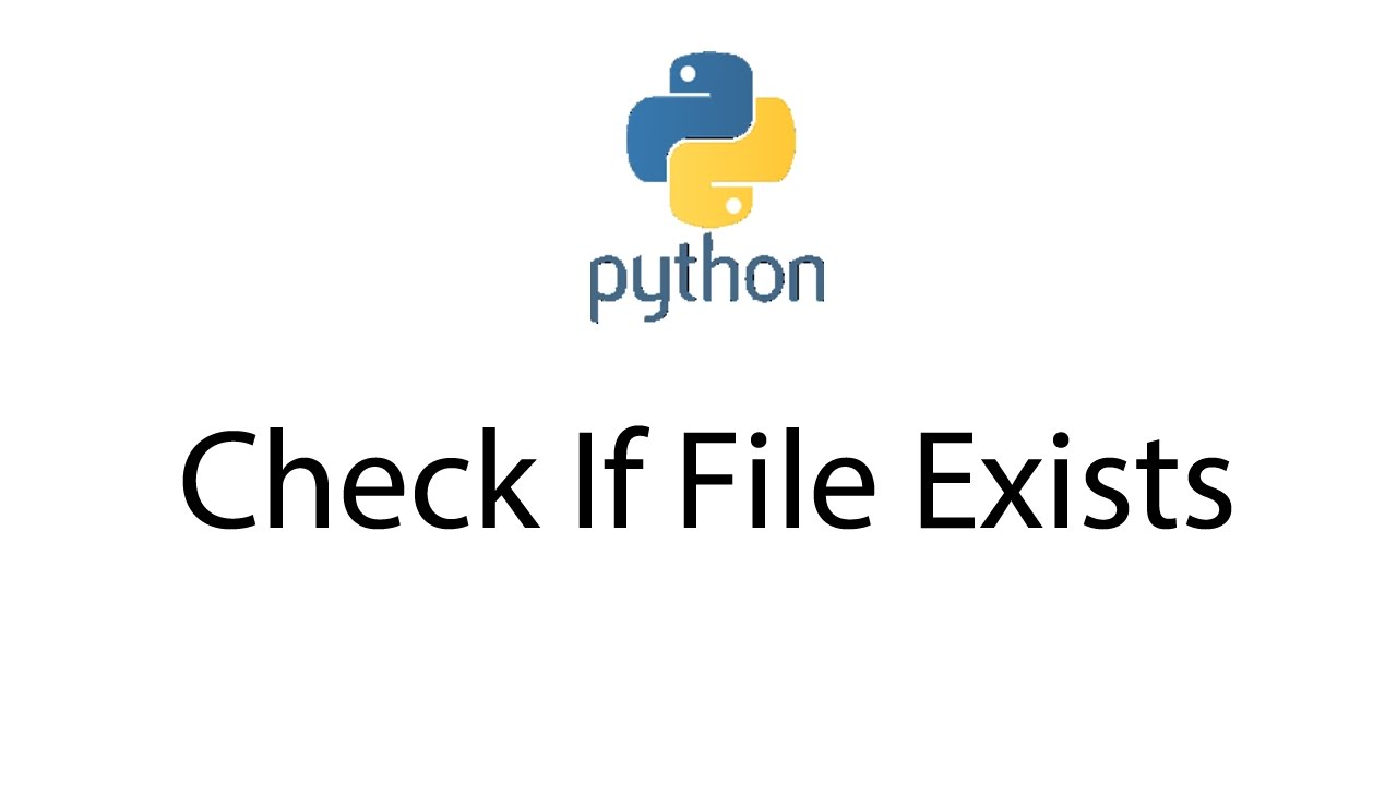 Check If File Exists with Python
