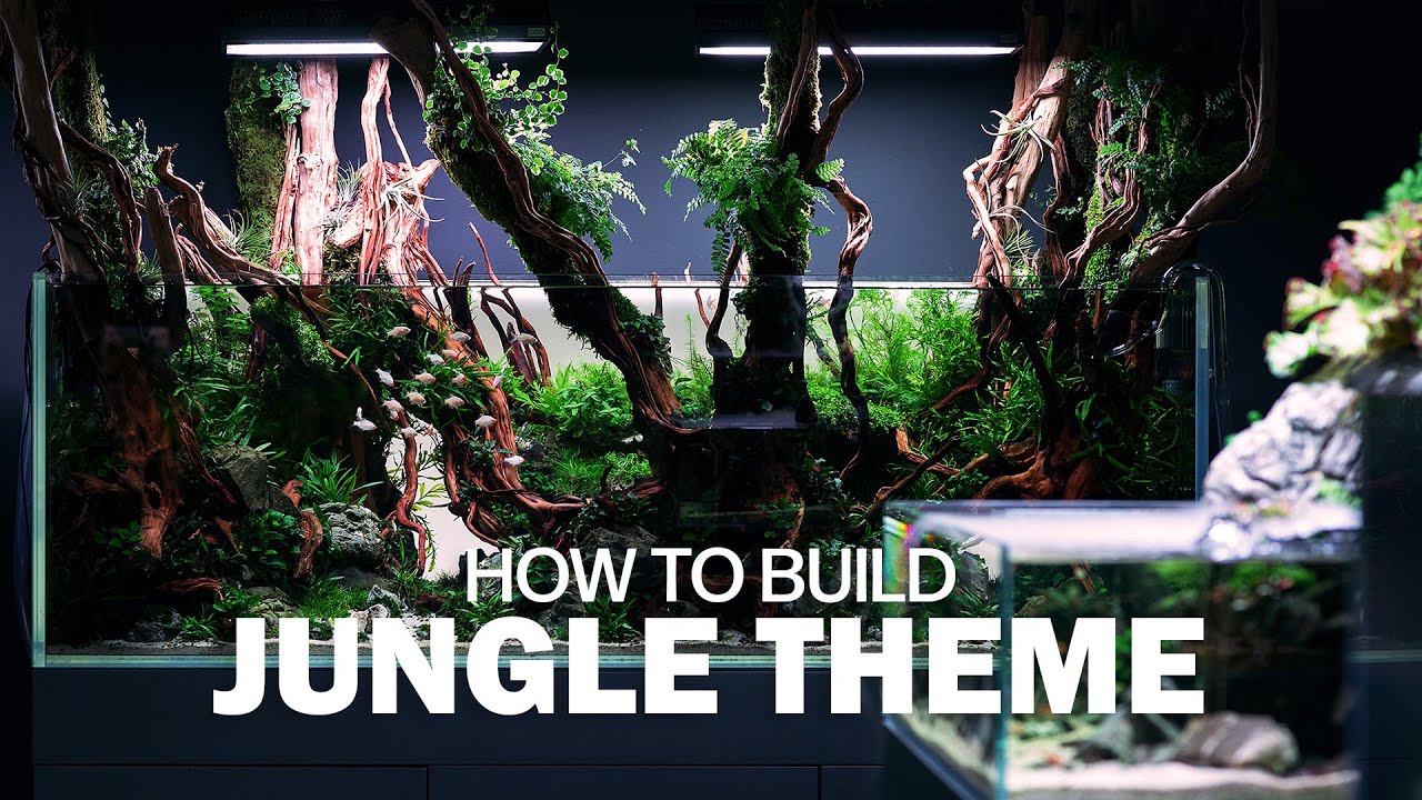 EPIC 450 Liters Planted Tank - How we built our STUNNING Jungle Aquascape - Part 2