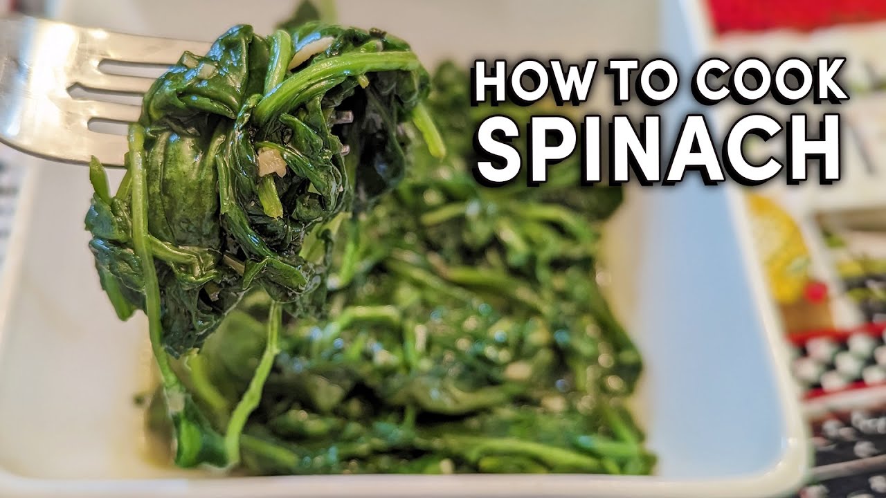How to Cook Spinach, Italian way - super healthy