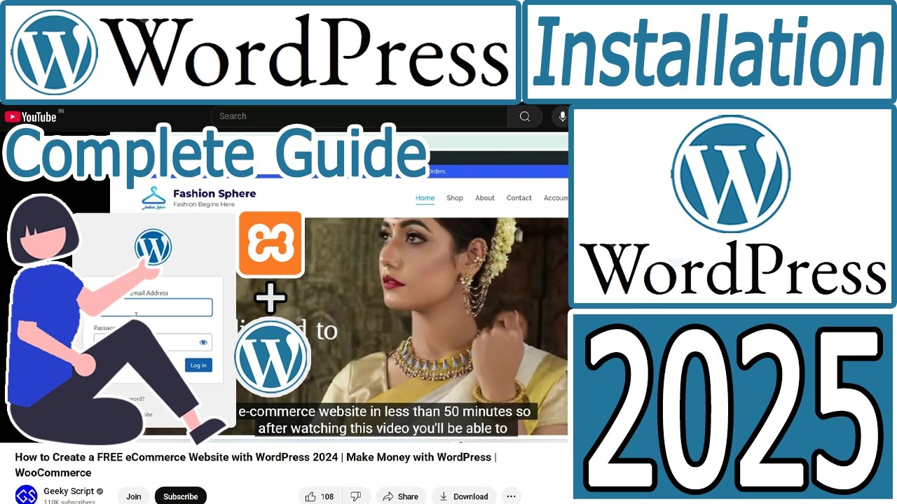 Как установить WordPress локально в Xampp Localhost на Windows 10/11 [2025] Используйте WORDPRESS...
