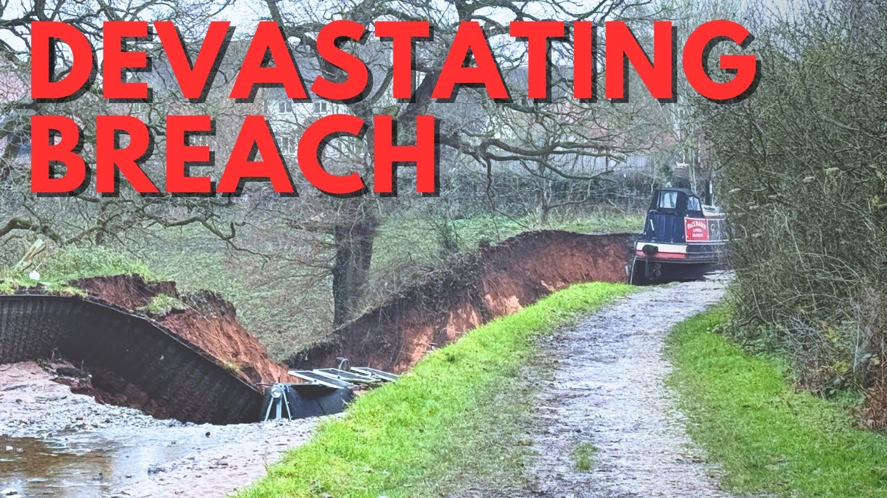 Massive Canal Breach on the Llangollen Canal. My Experience as it Happened Ep 1