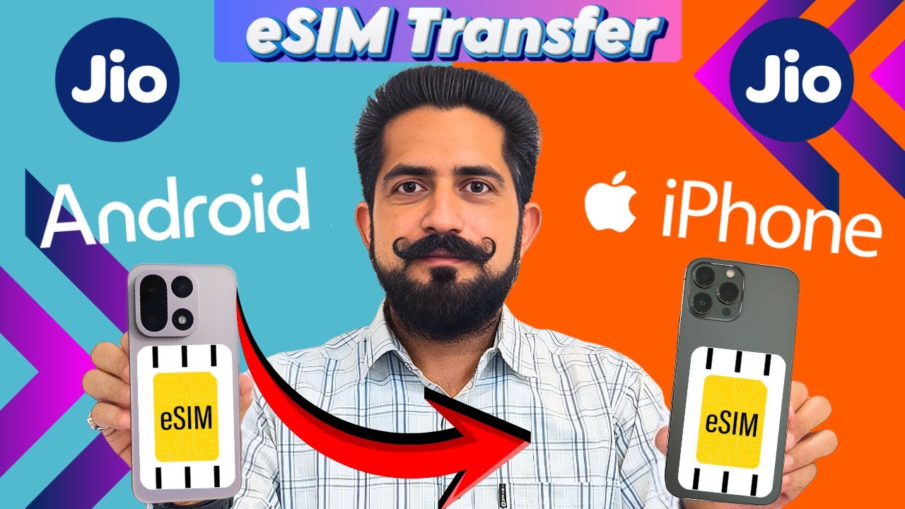 How to Switch Jio eSIM from Android to iPhone | How to transfer jio esim from Android to iPhone
