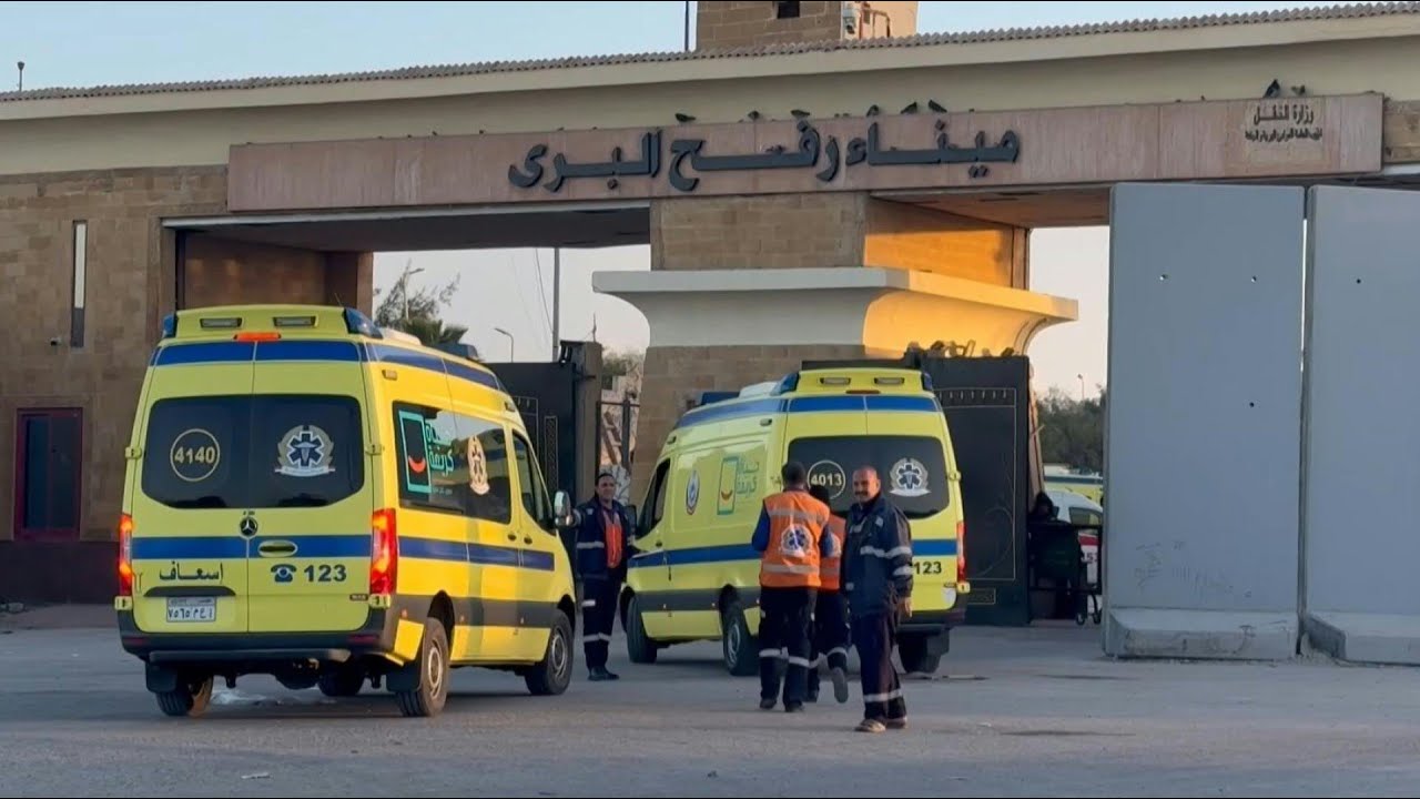Ambulances enter Gaza via Rafah on the second day of partial reopening | AFP