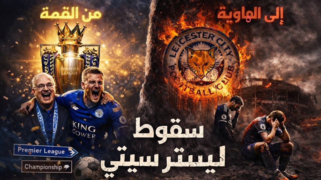 من معجزة البريمييرليج إلى كابوس الهبوط: السقوط الكامل لليستر سيتي