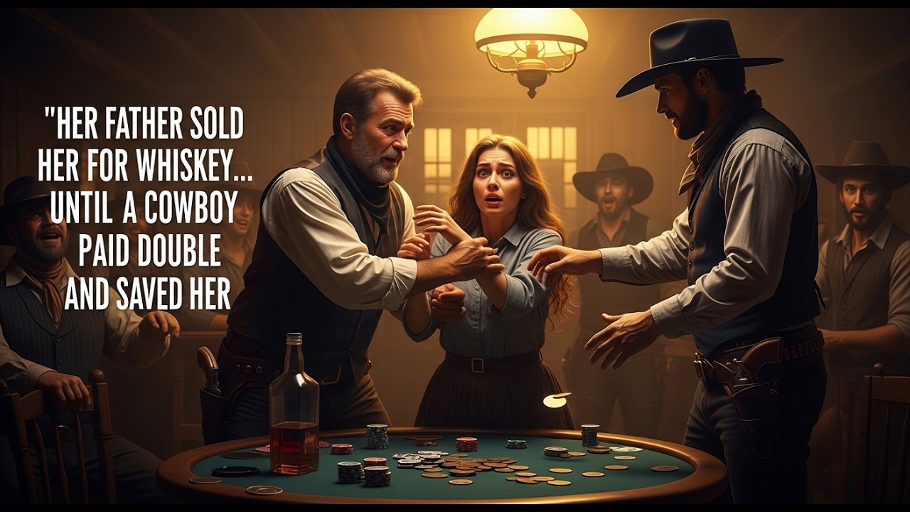Her Father Sold Her for Whiskey… Until a Cowboy Paid Double and Saved Her