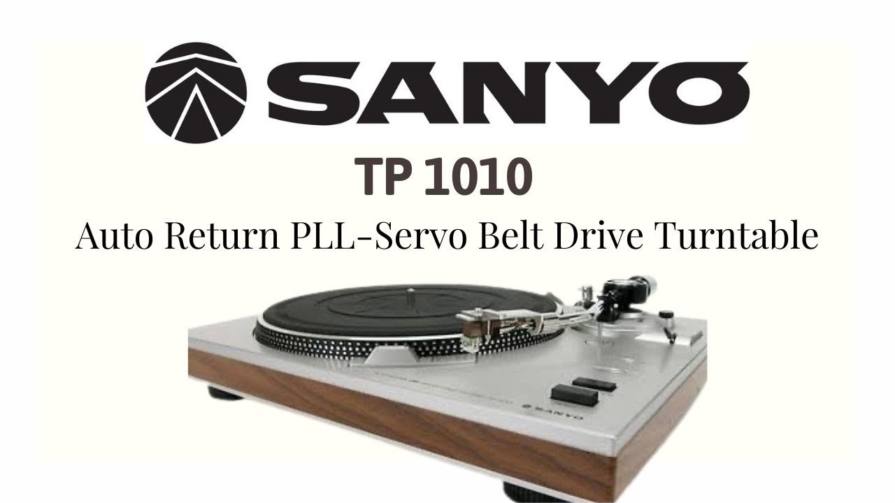 Sanyo TP 1010 Auto Return PLL-Servo Belt Drive Turntable 1976