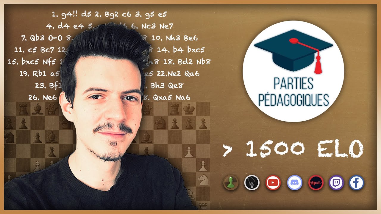 Parties d'échecs pédagogiques 1500-1800 beaucoup d'idées utiles