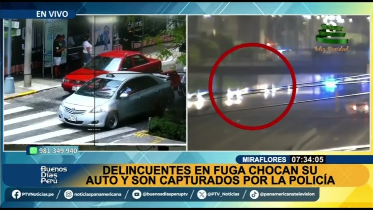 Caen presuntos raqueteros tras persecución en Miraflores: civiles ayudaron en la captura (1/2)