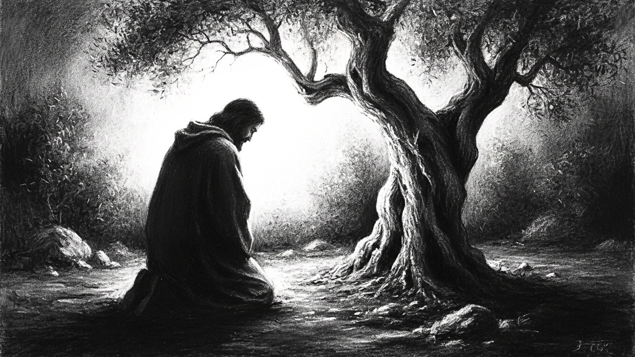 Gethsemane's Silent Christ | Dark Catholic Reflection on the Word of God