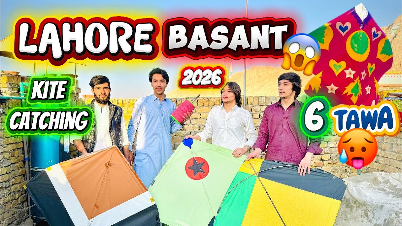 🪁LAHORE BASANT 2026…😍🤩Plaining😍Friday Quetta Seens on🔥Kite catching and cuttings🥵😱Burhan Kasi😍