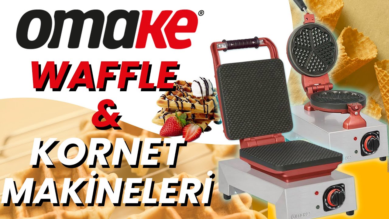 OMAKE WAFFLE MAKİNELERİ İLE HEM KORNET HEM WAFFLE KEYFİNİ ÇIKARIN!