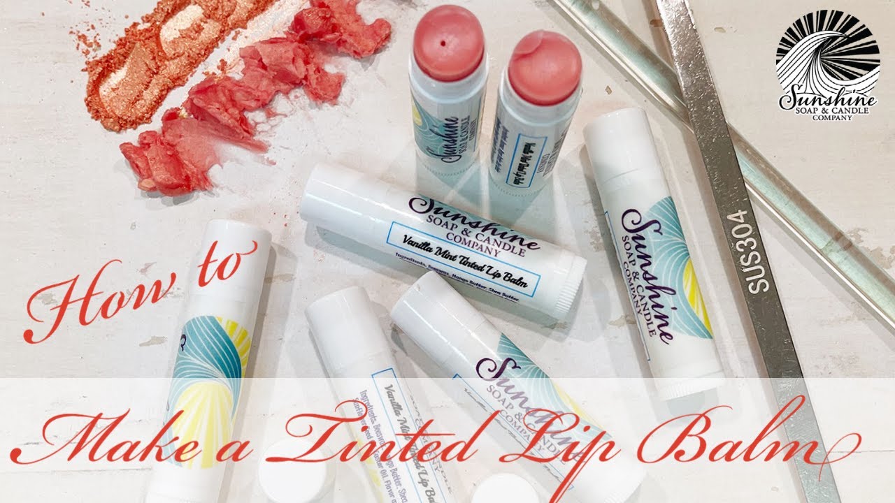 How To Make A Tinted Lip Balm From Scratch! (Super Simple DIY Tutorial Tinted Lip Balm)